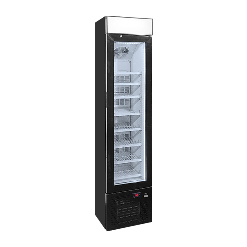 slim upright freezer.